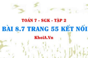 Bài 8.7 trang 55 Toán 7 Kết nối tri thức Tập 2